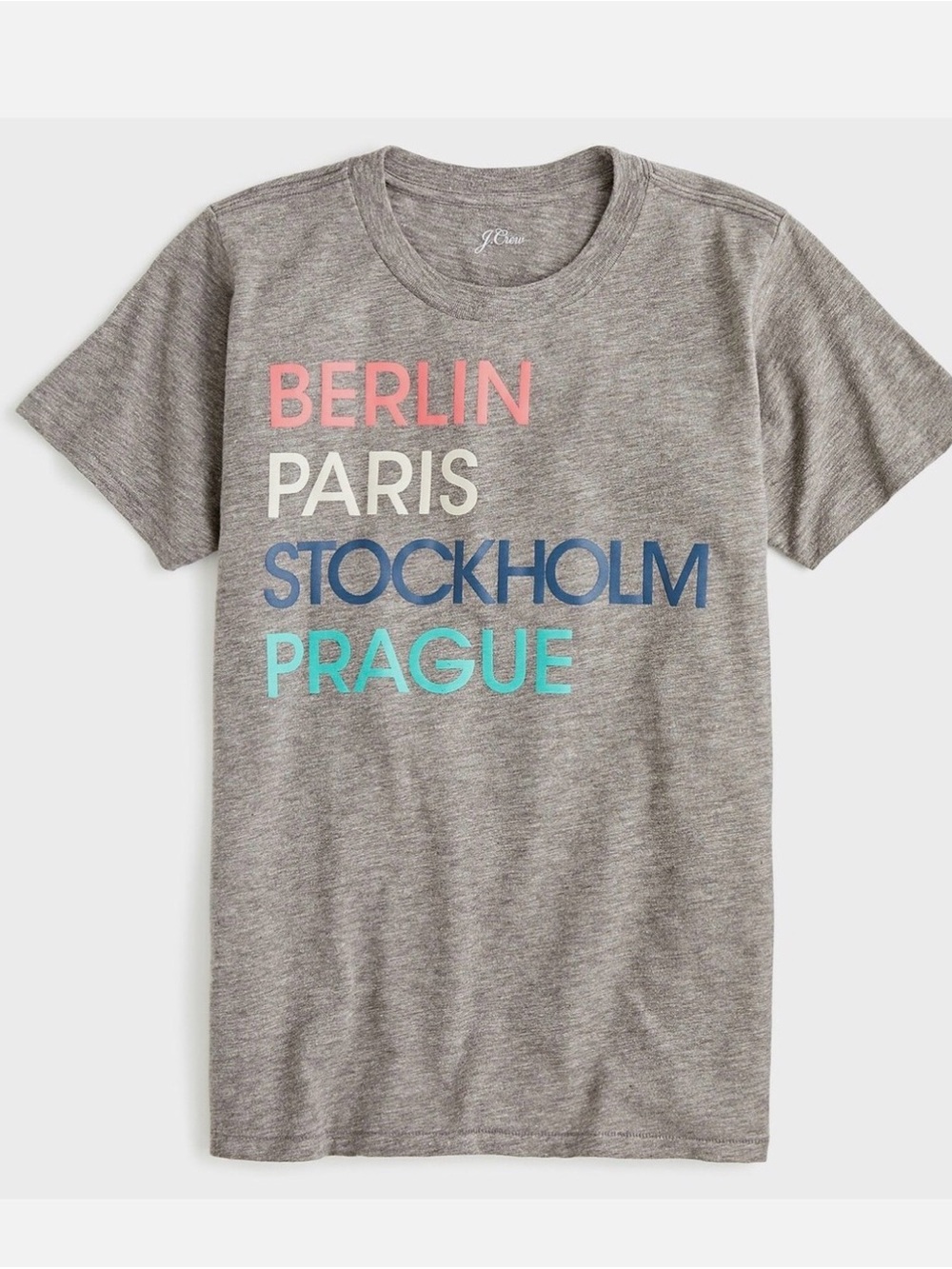 J. Crew Women’s ' Heather Gray City-Name Graphic Tee